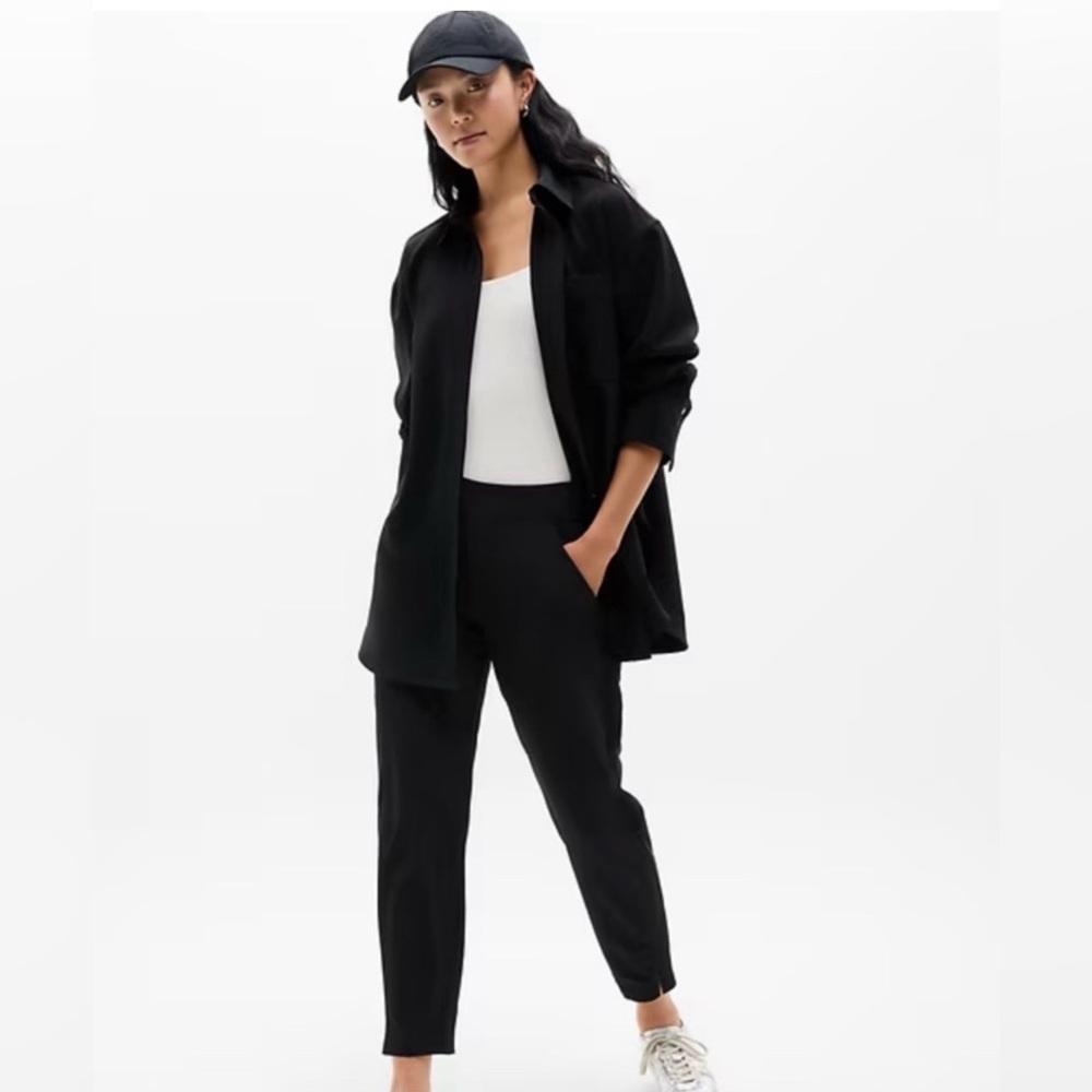 NEW Athleta Brooklyn Black Ankle Pants 6